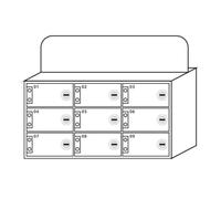 LMTYBOC Acrylic Wall-Mounted Mobile Phone Storage Cabinet with Handle, Perfect for Classroom & Office Lockers - Ideal for Students & Employees