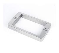 LMTYBOC Bathroom Door Handle, 304 Stainless Steel Square Shower Pull Push Single Door, 145mm Hole Centres Replacement Glass Door Handles Set (Color : Silver)