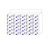 LMTYBOC Clear Acrylic Mobile Phone Storage Cabinet, 30-Slot Wall-Mounted Lockers with Door Locks, Keys, and Name Tags for Office, Classroom, Gym, and Events