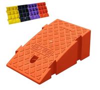 LMTYBOC Curb Ramp Portable Lightweight Threshold Ramp Plastic Heavy Duty Kerb Ramps for Wheelchairs Doorways Mobility Scooters Motorcycle Car Sidewalk 1 Pack/Orange/High 7.5In/19Cm