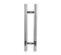 LMTYBOC Door Handle, Commercial Brushed Stainless Steel Round Tube Office Glass Door Handle Framed Door Push-Pull Handle, 8 Sizes/800X600X38Mm