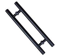 LMTYBOC Door Handle, Matt Black Stainless Steel Round Tube Sliding Door Glass Frame Door Push-Pull Handle Door Hardware Accessories, 5 Sizes/120X90Cm