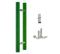 LMTYBOC Door Handles Glass Door Handle Shower Door Handle Shower Screen Door Pull/Push Bar Button - Bathroom Door Knobs for Interior Doors, Towel Bar, Polished Chrome Gate Hardware