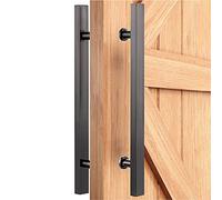 LMTYBOC Door Pull Handle Barn Door Handle Push Pull, Stainless Steel Sliding Door Handle Bar for Wooden Door Glass Door, Heavy-Duty Commercial Steel Entry Door Handles (Color : B