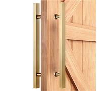 LMTYBOC Door Pull Handle Barn Door Handle Push Pull, Stainless Steel Sliding Door Handle Bar for Wooden Door Glass Door, Heavy-Duty Commercial Steel Entry Door Handles (Color : G