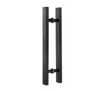 LMTYBOC Glass Door Handle Set Pull Bar for Barn Door/Kitchen/Interior/Exterior Door/Shower Rectangle Design 150cm/120cm/80cm/50cm One Color