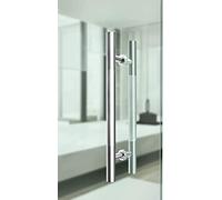 LMTYBOC Heavy Duty Brushed 304 Stainless Steel Round Tube Push-Pull Door Handle/Glass Door Handle/Barn Door Push Handle, Armrest Outdoor Indoor Universal Stair Handrail