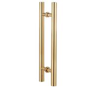 LMTYBOC Modern Contemporary Double-Sided Ladder Style Push-Pull Steel Handle Door Handle for Wooden,Barn,KTV,Steel,Aluminum and Glass Doors,Handle Set (Size: 60x36cm)