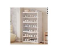 LMTYBOC Modern Flip-Down Shoe Rack Cabinet - White Shoe Storage for Hallway, Stylish Footwear Stand, Space-Saving Shoe Cabinet, 105x64cm, for Entryway or Closet