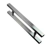 LMTYBOC Modern H Shape Sliding Glass Door Handle Double Sided Garage Push Pull Handle for Indoor and Outdoor Use 47.2in