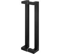 LMTYBOC Modern Heavy Duty Stainless Steel Bathroom Shower Door Handle Set with Fittings Two Sided Glass Sliding Barn Door Handle Rose Gold and Matt Black Finish Options 80cm/31.5