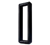 LMTYBOC Modern Matte Black Stainless Steel Barn Sliding Glass Door Handles Set Commercial Rectangle H Shape Ladder Style Pull Handles Back to Back Design 1pcs 500mm