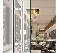 LMTYBOC Modern Push Pull Bar Handle, Modern Entry Door Handle, Home/Commercial Double-Side H-Shape Barn Gate Handle Push Pull Ladder, for Glass/Wooden/Shower Door, 1 Pair (Color