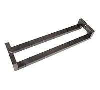 LMTYBOC Modern Stainless Steel Push Pull Door Handle for Home Glass/Wooden Doors Matte Black Finish (800mm)