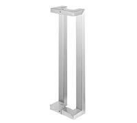 LMTYBOC Office Closet Barns Push Pull Door Handle, 6/8/10In Classic Square Metal Gate Handles, Back to Back Mounted, Matte Finish/Silver/120Cm/47.2Inft