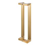 LMTYBOC Office Closet Barns Push Pull Door Handle, 6/8/10In Classic Square Metal Gate Handles, Back to Back Mounted, Matte Finish/Gold/80Cm/31.5In
