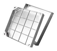 LMTYBOC Recessed Manhole Cover And Frame, Recessed Manhole Cover Square Recessed Manhole Cover Invisible Design Sewer Inspection Chamber For Indoor And Outdoor Decorative(900x600mm/35.4x23.6in)