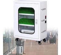 LMTYBOC Rechargeable Mobile Phone Charging Station - 30-Port Locker Cart with 6-60 Slot Capacity & 360° Universal Wheels for Students & Employees, Secure Storage Solution