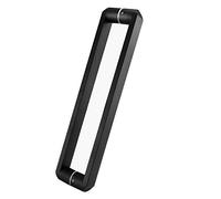 LMTYBOC Replacement Shower Glass Door Handle, Stainless Steel Pull Push Door Handle Sets, Hole-to-Hole 27.5/30/40/44/50/60/80cm,Black (Size : 400mm)
