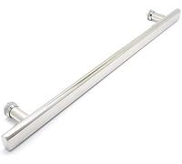 LMTYBOC Sliding Barn Door Handles Push Pull for Modern Indoor/Outdoor Doors,Double Sided Glass Doors for Commercial Wooden Doors Handle H Shape,Easy to Install (Color: Matte Black,Size: 100cm/40inch
