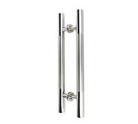LMTYBOC Sliding Barn Door Handles Push Pull Modern Indoor/Outdoor Door Handles,Double Sided Glass Doors Wooden Door Commercial Gates Handle H Shape,Easy to Install (Color:Gold,Size:80cm/32inch-50cm)