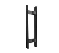 LMTYBOC Small Door Handle,Office Door/Gate Interior Exterior/Shower Modern Door Handles Replacement 16 20 24 Inch,Sliding Glass Door/Push Pull Door Hardware,Easy to Install,Double Sided,H Shape