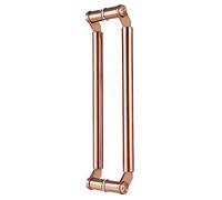 LMTYBOC Stainless Steel Double Sided Sliding Door Handle with Fitting for Hotel Bathroom Shower Rose Gold 100cm (39.4in)