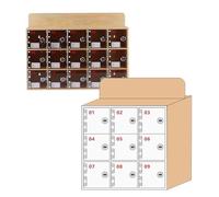 LMTYBOC Wall-Mounted Cell Phone Locker - 9-Slot Mobile Storage Cabinet for Classroom & School, Secure for Students & Teachers, Wood Design for Safety & Convenience