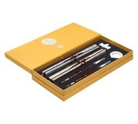 LMUTUNMPA Calligraphy Set For Beginners,Chinese Brush,2 pcs Reusable Magic Cloth Water Paper with & 1 Dish, Pen Holder，brush pens calligraphy