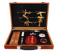LMUTUNMPA Calligraphy Set For Beginners,Chinese Brush, Sumi for Lovers Writing/Painting，brush pens calligraphy(Black)