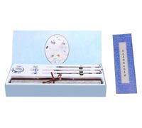 LMUTUNMPA Calligraphy Set For Beginners,Chinese Brush, with 1 pcs Reusable Magic Cloth Water Paper and 3 ，brush pens calligraphy