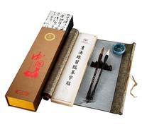 LMUTUNMPA Calligraphy Set For Beginners,Chinese Brush, with 1 Reusable Magic Cloth Water Paper and 2 & 1，brush pens calligraphy