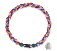 Lmuwecno 18 Inch Baseball Necklaces Three Braided Rope Tornado Men Women Baseball Sports Necklace, Ideal Accessories for Baseball Teams and Enthusiasts, 18.0, Nylon and Silicone, No Gemstone