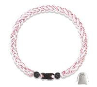 Lmuwecno 18 Inch Baseball Necklaces Three Braided Rope Tornado Men Women Baseball Sports Necklace, Ideal Accessories for Baseball Teams and Enthusiasts, 18.0, Nylon and Silicone, No Gemstone