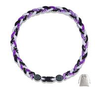 Lmuwecno 18 Inch Baseball Necklaces Three Braided Rope Tornado Men Women Baseball Sports Necklace, Ideal Accessories for Baseball Teams and Enthusiasts, 18.0, Nylon and Silicone, No Gemstone