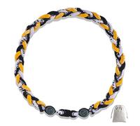 Lmuwecno 18 Inch Baseball Necklaces Three Braided Rope Tornado Men Women Baseball Sports Necklace, Ideal Accessories for Baseball Teams and Enthusiasts, 18.0, Nylon and Silicone, No Gemstone