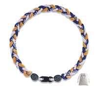 Lmuwecno 18 Inch Baseball Necklaces Three Braided Rope Tornado Men Women Baseball Sports Necklace, Ideal Accessories for Baseball Teams and Enthusiasts, 18.0, Nylon and Silicone, No Gemstone