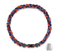 Lmuwecno 18 Inch Baseball Necklaces Three Braided Rope Tornado Men Women Baseball Sports Necklace, Ideal Accessories for Baseball Teams and Enthusiasts, 18.0, Nylon and Silicone, No Gemstone
