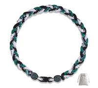 Lmuwecno 18 Inch Baseball Necklaces Three Braided Rope Tornado Men Women Baseball Sports Necklace, Ideal Accessories for Baseball Teams and Enthusiasts, 18.0, Nylon and Silicone, No Gemstone
