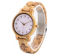 LMWOOD Wood Watch Engraved for Women Zebra Wood Wrist Watch Custom Watch for Her Personalized Anniversary Watch for Wife Girlfriend