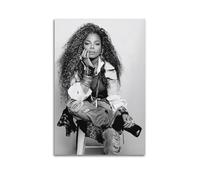 LMXKFY Janet Jackson Singer Poster Decorative Painting Canvas Wall Posters And Art Picture Print Modern Family Bedroom Decor Posters 20x30inch(50x75cm)