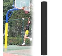 LMXRYPD Awning Pole Padding Wrap Around, Universal Round Post Padding Protective Cover with Nylon Buckle, for Playground, Gym(Black,H 2.5ft - dia 12inch)