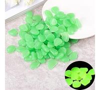 LMXRYPD Glow in the Dark Rocks, 500PCS Resin Luminous Pebbles, Courtyard Decoration for Landscaping, Garden, Vase, Potted Plant, Fish Tank Decor, Lawn Patio Walkway(Light green)