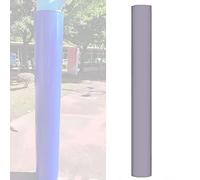 LMXRYPD Heavy Duty Pole Padding, 180cm/5.9ft Wrap-Around Basketball Pole Protector with Zipper, Indoor Outdoor Column Safety Pad, for Gym, Garage(Grey,Dia 2.3inch/60mm)