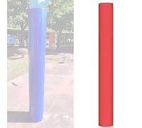 LMXRYPD Heavy Duty Pole Padding, 180cm/5.9ft Wrap-Around Basketball Pole Protector with Zipper, Indoor Outdoor Column Safety Pad, for Gym, Garage(Red,Dia 2.9inch/76mm)