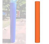 LMXRYPD Heavy Duty Pole Padding, 180cm/5.9ft Wrap-Around Basketball Pole Protector with Zipper, Indoor Outdoor Column Safety Pad, for Gym, Garage(Orange,Dia 2.9inch/76mm)