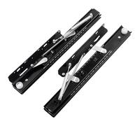 LMXRYPD Lift Table Drawer Slides, Concealed Soft Close, Side-Mount Extension, Heavy Duty, Black, Cold Rolled Steel, 9.9in x 1.87in x 2.02in, 45kg/100lbs, For Dining Table, Desk