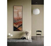LMYCHENG Minimalist Wall Art Print - Boho Abstract Landscape Canvas Painting, Botanical Posters Decor, Desert Sunset Pictures(40x120cm/Internal Frame)