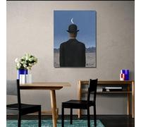 LMYCHENG Rene Magritte The schoolmaster Oil Painting, Classic Wall Art, Famous Surrealism Art, Canvas Print Poster, Home Wall Decor(30x40cm/Inner frame)