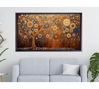 LMYCHENG Tree of life Famous Oil Painting Canvas Wall Art, Gustav Klimt Classic Tree of life Poster Print, Gallery Home Decor Mural 20x40cm framework